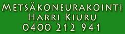 Metsäkoneurakointi Harri Kiuru logo